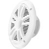 imageBOSS Audio Systems MR6B 65 inch Marine Stereo Boat Speakers  180 Watts pair 2 Way Full Range Tweeters Coaxial Weatherproof Sold in PairsWHITE
