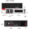 imageBOSS Audio Systems MR762BRGB Marine Boat Stereo  Single Din Bluetooth CD DVD Player AM FM Radio Receiver Weatherproof Multicolor IlluminationWhite Receiver wo CD