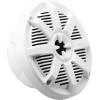 imageBOSS Audio Systems MRGB55W 525 Inch Marine Speakers  Weatherproof 150 Watts Per Pair 75 Watts Each MultiColor Illumination Full Range 2 Way Sold in Pairs525 White 150W MR25W