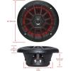 imageBOSS Audio Systems MRGB55W 525 Inch Marine Speakers  Weatherproof 150 Watts Per Pair 75 Watts Each MultiColor Illumination Full Range 2 Way Sold in Pairs525 Black 150W MRGB55B