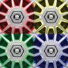 imageBOSS Audio Systems MRGB65S 65 Inch Marine Boat Stereo Speakers  200 Watts Max per pair Coaxial 2 Way Full Range 4 Ohms Weatherproof MultiColor Illumination Sold In PairsSilver