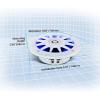 imageBOSS Audio Systems MRGB65S 65 Inch Marine Boat Stereo Speakers  200 Watts Max per pair Coaxial 2 Way Full Range 4 Ohms Weatherproof MultiColor Illumination Sold In PairsWhite