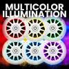 imageBOSS Audio Systems MRGB65S 65 Inch Marine Boat Stereo Speakers  200 Watts Max per pair Coaxial 2 Way Full Range 4 Ohms Weatherproof MultiColor Illumination Sold In PairsWhite