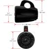 imageBOSS Audio Systems MRWT40RGB 4 Inch Marine Wake Tower Speakers  Full Range 2Way IPX5 Rated Multicolor Illumination Sold in Pairs4 inch Speakers Black 400W