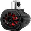 imageBOSS Audio Systems MRWT69RGB Marine Waketower Speaker System  600 Watts Of Power 6 x 9 Inch Full Range 2 Way MultiColor LED Illumination Marine grade Weatherproof Sold Individually6 x 9 Black Tower Speaker w RGB