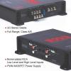 imageBOSS Audio Systems R1004 Riot Series 4 Channel Amplifier Car Audio  Class AB 400 High Output 28 Ohm Stable HighLow Level Inputs Full Range400W 4 Channel