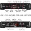 imageBOSS Audio Systems R1600M Monoblock Car Amplifier  1600 W High Output LowHigh Level Inputs Low Pass Crossover Hook Up to Subwoofer for Bass3400W Monoblock