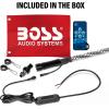 imageBOSS Audio Systems WP4 ATV Whip  48 inch 360 degree RGB RedGreenBlue Multicolor 20 Color Combinations 15 Brightness Levels Marine Rated Weatherproof IP67 Easy InstallationWP2