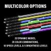 imageBOSS Audio Systems WP4 ATV Whip  48 inch 360 degree RGB RedGreenBlue Multicolor 20 Color Combinations 15 Brightness Levels Marine Rated Weatherproof IP67 Easy InstallationWP4