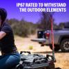 imageBOSS Audio Systems WP4 ATV Whip  48 inch 360 degree RGB RedGreenBlue Multicolor 20 Color Combinations 15 Brightness Levels Marine Rated Weatherproof IP67 Easy InstallationWP2