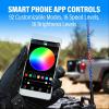 imageBOSS Audio Systems XP6 ATV Chasing LED Whip  72inch 360degree RGB Illumination Control App IP67 Weatherproof Rated Easy Installation