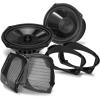 imageBOSS Audio Systems BHD98 Harley Davidson 6 x 9 Inch Saddlebag Speaker Kit  Fits Select 19982013 Road Glide and Street Glide Motorcycles 300 Watts of Power Per Pair Full Range 2 Way Sold in Pairs