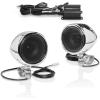 imageBOSS Audio Systems MC420B 3 Inch Motorcycle Speakers and Amplifier Audio Sound System  Class D Compact Amplifier Weatherproof Volume Control ATV UTV Compatible For Stereo Tweeters2 3 Chrome Speakers  Class D Amp