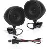 imageBOSS Audio Systems MCBK425BA 3 Inch Motorcycle Speakers  Builtin Bluetooth Amplifier Weatherproof Volume Control ATV UTV Compatible2 3 Black Speakers