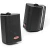 imageBOSS Audio Systems MR43B 200 Watt Per Pair 4 Inch Full Range 3 Way Weatherproof Marine Speakers Sold in Pairs4 3Way Black Box Speaker