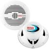 imageBOSS Audio Systems MR50W 525 inch Marine Stereo Boat Speakers  150 Watts pair 2 Way Full Range Coaxial Weatherproof Sold in Pairs