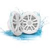 imageBOSS Audio Systems MR6B 65 inch Marine Stereo Boat Speakers  180 Watts pair 2 Way Full Range Tweeters Coaxial Weatherproof Sold in PairsWHITE