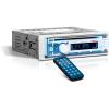 imageBOSS Audio Systems MR762BRGB Marine Boat Stereo  Single Din Bluetooth CD DVD Player AM FM Radio Receiver Weatherproof Multicolor IlluminationWhite Receiver w CD