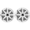 imageBOSS Audio Systems MRGB55W 525 Inch Marine Speakers  Weatherproof 150 Watts Per Pair 75 Watts Each MultiColor Illumination Full Range 2 Way Sold in Pairs525 White 150W MR25W