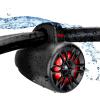 imageBOSS Audio Systems MRWT40RGB 4 Inch Marine Wake Tower Speakers  Full Range 2Way IPX5 Rated Multicolor Illumination Sold in Pairs4 inch Speakers RGB 400W