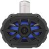 imageBOSS Audio Systems MRWT69RGB Marine Waketower Speaker System  600 Watts Of Power 6 x 9 Inch Full Range 2 Way MultiColor LED Illumination Marine grade Weatherproof Sold Individually6 x 9 Black Tower Speaker w RGB