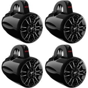 imageBOSS Audio 4quot 2 Way 400W Weatherproof Marine Grade Speaker Waketower 4 Pack