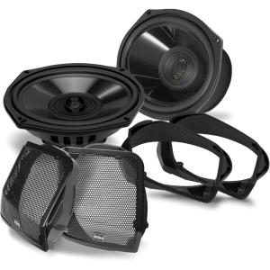 imageBOSS Audio Systems BHD98 Harley Davidson 6 x 9 Inch Saddlebag Speaker Kit  Fits Select 19982013 Road Glide and Street Glide Motorcycles 300 Watts of Power Per Pair Full Range 2 Way Sold in Pairs