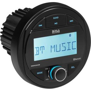 imageBOSS Audio Systems MGV520B Marine Gauge Receiver  Weatherproof 3 Inch LCD Builtin Amplifier Bluetooth Digital Media MP3 Player No CD Player USB Port AMFM RadioMGR300B Receiver