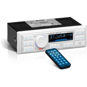 imageBOSS Audio Systems MR500UAB Marine Radio Receiver  Bluetooth Audio Streaming and HandsFree Calling USB Port Weatherproof Digital Media MP3 Player No CD Player AMFM Radio ReceiverMR500UAB Receiver