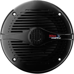 imageBOSS Audio Systems MR60B 200 Watt Per Pair 65 Inch  Full Range 2 Way Weatherproof Marine Speakers Sold in Pairs BLACK