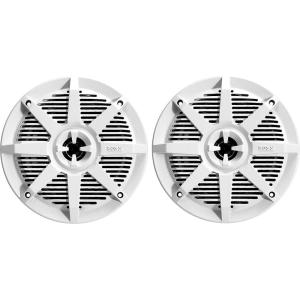 imageBOSS Audio Systems MRGB55W 525 Inch Marine Speakers  Weatherproof 150 Watts Per Pair 75 Watts Each MultiColor Illumination Full Range 2 Way Sold in Pairs525 White 150W MR25W