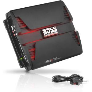 imageBOSS Audio Systems PF1800 4 Channel Car Amplifier  1800 Watts Full Range Class AB 24 Ohm Stable Mosfet Power Supply Bridgeable1800 Watt 4 Channel