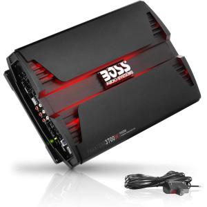 imageBOSS Audio Systems PF1800 4 Channel Car Amplifier  1800 Watts Full Range Class AB 24 Ohm Stable Mosfet Power Supply Bridgeable3700 Watt 5 Channel