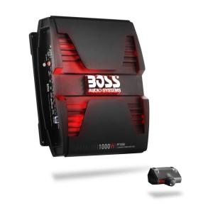 imageBOSS Audio Systems PT1000 2 Channel Car Amplifier  1000 Watts Full Range Class AB 28 Ohm Stable Mosfet Power Supply Bridgeable1000 Watt 2Channel