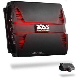 imageBOSS Audio Systems PT1600 Phantom Series Car Stereo Amplifier  1600 High Output 2 Channel Class AB 24 Ohm HighLow Level Inputs HighLow Pass Crossover Full Range Mosfet Bridgeable