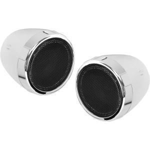imageBoss Audio Systems MC425BA Motorcycle Bluetooth Speakers  3 Inch Weatherproof Volume Control Builtin Amplifier ATV UTV Compatible