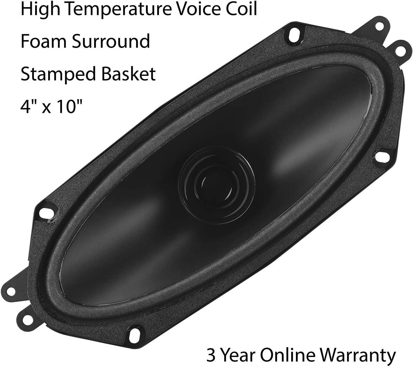 imageBOSS Audio Systems BRS40 50 Watt 4 Inch  Full Range Replacement Car Speaker  Sold Individually4 x 10 Speaker
