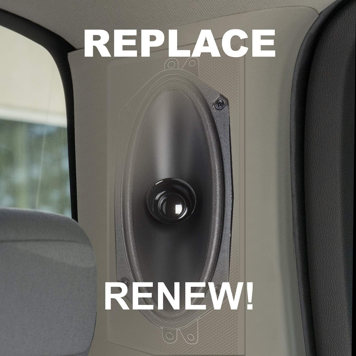 imageBOSS Audio Systems BRS40 50 Watt 4 Inch  Full Range Replacement Car Speaker  Sold Individually4 x 10 Speaker