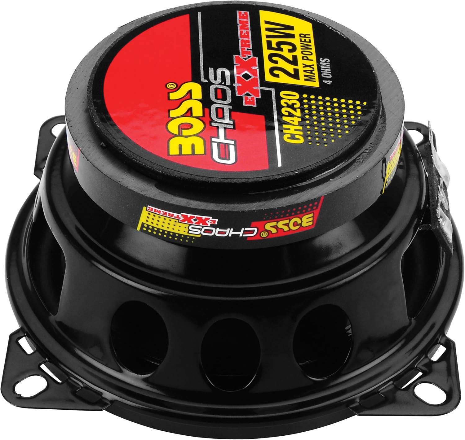 imageBOSS Audio Systems CH4230 Chaos Exxtreme Series 4 x 10 Inch Car Door Speakers  400 Watts Max per Pair Coaxial 3 Way Full Range 4 Ohms Sold in Pairs Bocinas para Carro