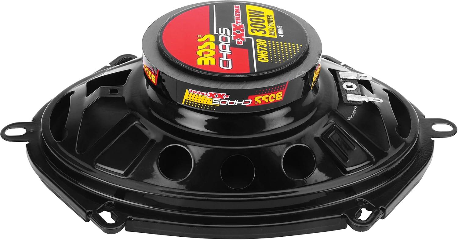 imageBOSS Audio Systems CH5730 5 x 7 Inch Car Door Speakers  300 Watts Max Coaxial 3 Way Full Range 4 Ohms Sold in Pairs
