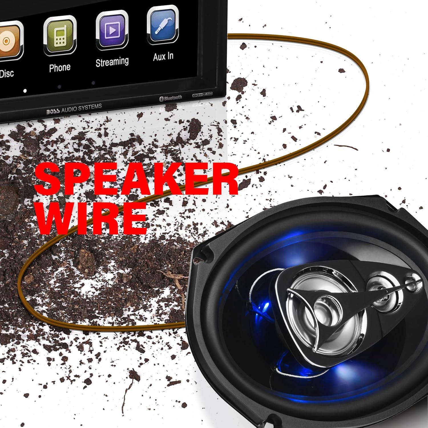 imageBOSS Audio Systems KIT20 0 Gauge Amplifier Installation Wiring Kit  A Car Amplifier Wiring Kit Helps You Make Connections and Brings Power to Your Radio Subwoofers and Speakers8 Gauge Powersports
