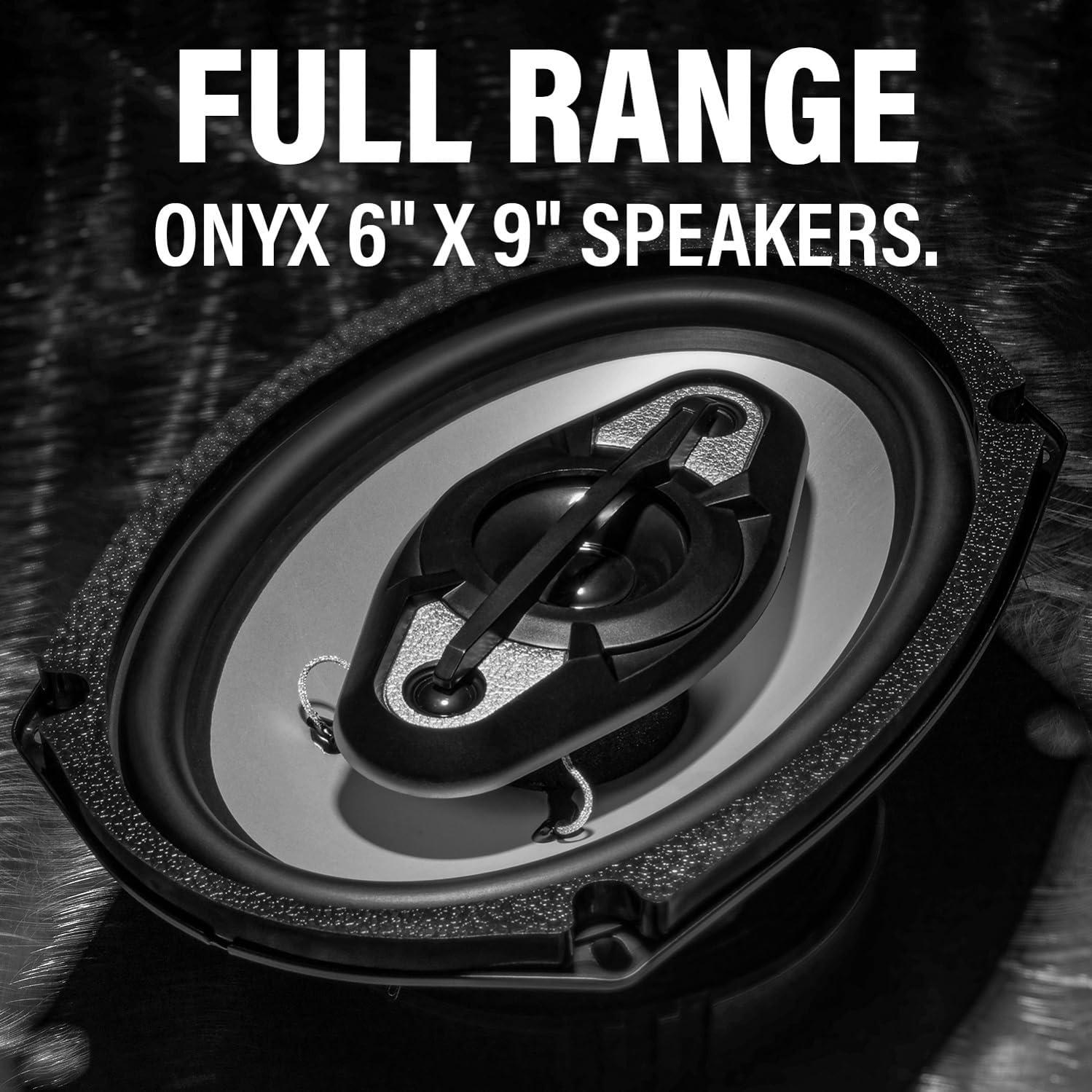 imageBOSS Audio Systems NX654 Onyx Series 65 Inch Car Door Speakers  400 Watts per pair Coaxial 4 Way Full Range 4 Ohms Sold in Pairs Bocinas Para Carro6 x 9 4Way