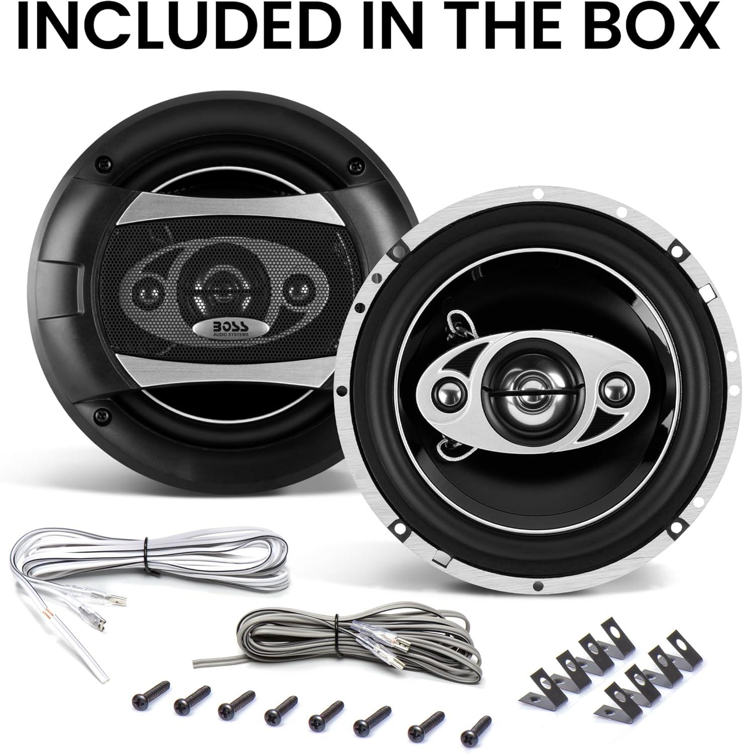imageBOSS Audio Systems P554C Phantom Series 525 Inch Car Stereo Door Speakers  300 Watts Max 4 Way Full Range Audio Tweeters Coaxial Sold in Pairs65 4Way