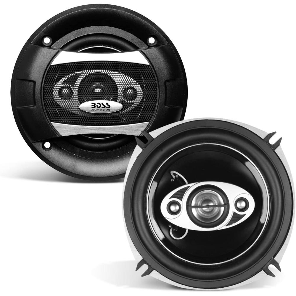 imageBOSS Audio Systems P554C Phantom Series 525 Inch Car Stereo Door Speakers  300 Watts Max 4 Way Full Range Audio Tweeters Coaxial Sold in Pairs525 4Way