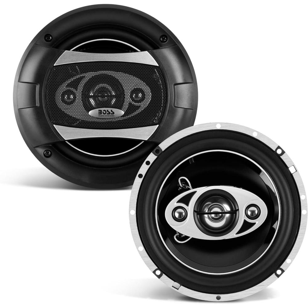 imageBOSS Audio Systems P554C Phantom Series 525 Inch Car Stereo Door Speakers  300 Watts Max 4 Way Full Range Audio Tweeters Coaxial Sold in Pairs65 4Way