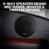 imageBOSS Audio Systems 750BRGB Car Stereo  Single Din Bluetooth CD Player AMFM Radio Receiver USB AUX Input Multi Color Illumination508UAB  2 Speaker Package