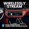 imageBOSS Audio Systems 750BRGB Car Stereo  Single Din Bluetooth CD Player AMFM Radio Receiver USB AUX Input Multi Color Illumination508UAB  2 Speaker Package