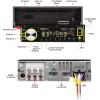 imageBOSS Audio Systems 750BRGB Car Stereo  Single Din Bluetooth CD Player AMFM Radio Receiver USB AUX Input Multi Color Illumination750BRGB