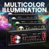imageBOSS Audio Systems 750BRGB Car Stereo  Single Din Bluetooth CD Player AMFM Radio Receiver USB AUX Input Multi Color Illumination750BRGB