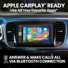 imageBOSS Audio Systems BCP62 Car Stereo  Apple CarPlay Double Din 62 Inch Capacitive Touchscreen Bluetooth No CD DVD Player AMFM Radio Receiver USB62 Inch w Volume Knob